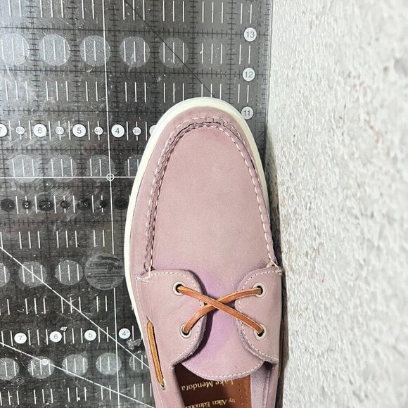 Allen Edmonds Lake Mendota Men Size 9E Plum Suede Loafer Comfort Boat Shoes - Picture 15 of 15